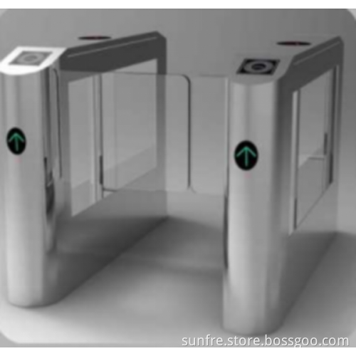 Hot selling ss automatic swing barrier with reader
